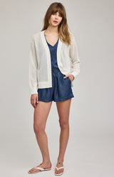 Drew Cardigan | White