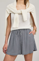 Quinn Short | Navy Gingham