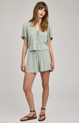 Quinn Short | Pistachio Gingham