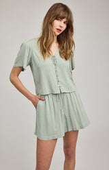 Quinn Short | Pistachio Gingham
