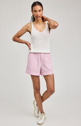 Lima Short | Carnation Stripe
