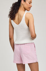 Lima Short | Carnation Stripe