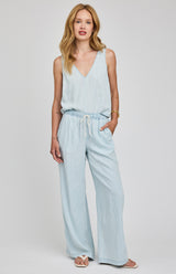 Camille Pant | Blue Stripe