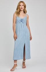 Renata Midi Dress | Light Blue