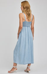 Renata Midi Dress | Light Blue
