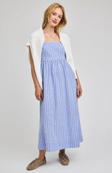 Alicia Dress | Ocean Stripe