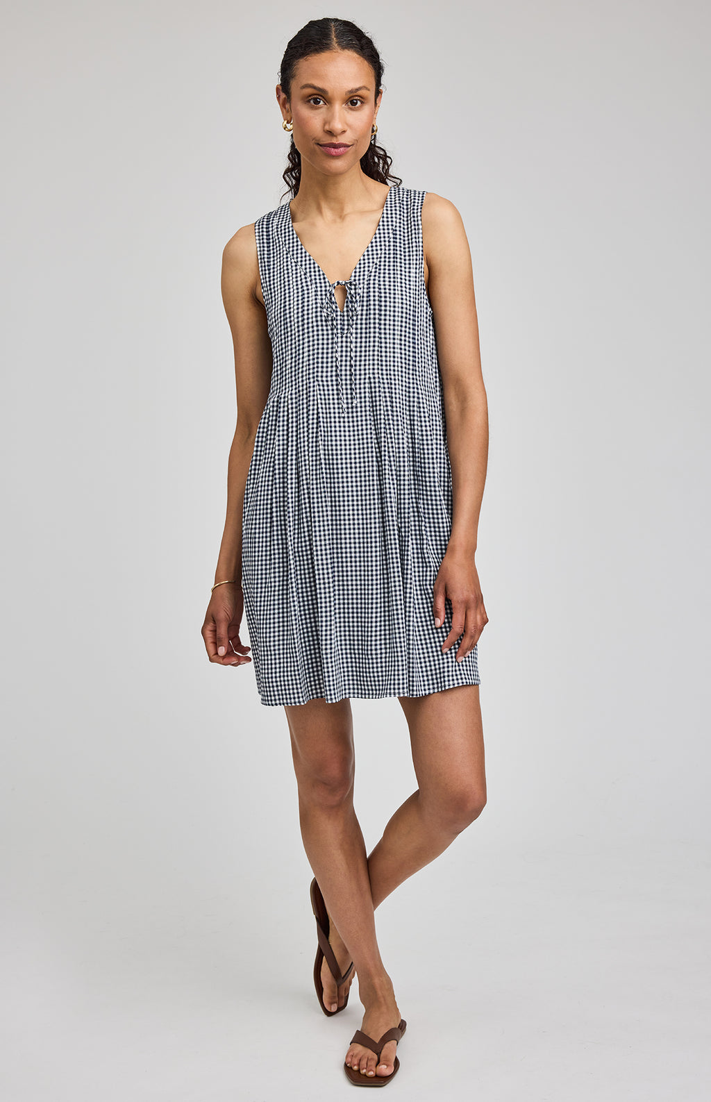 Arrange Gingham Mini Dress NAVY Mサイズ Gentle Fawn Zoey Mini Dress | Navy Gingham – Pick-it-Fence Pembroke