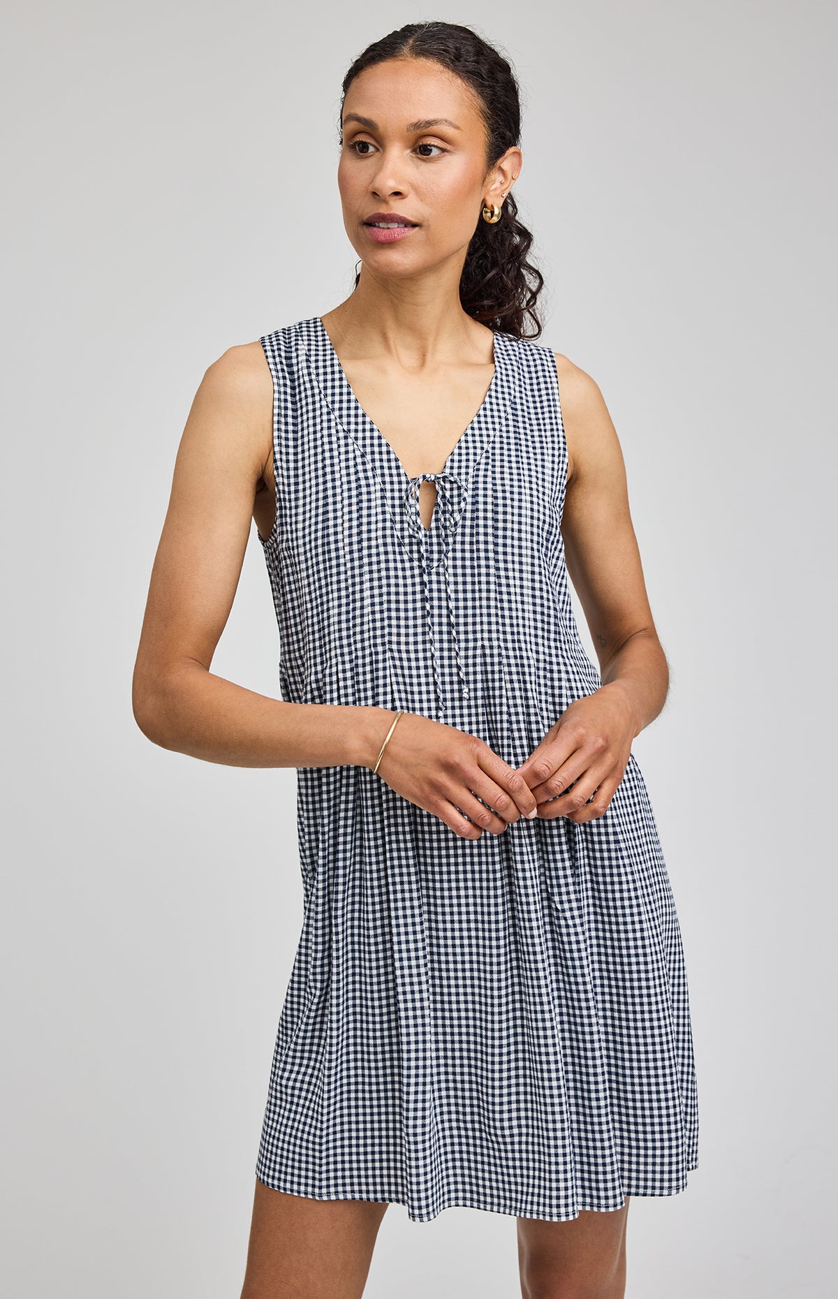 Arrange Gingham Mini Dress NAVY Mサイズ Gentle Fawn Zoey Mini Dress | Navy Gingham – Pick-it-Fence Pembroke