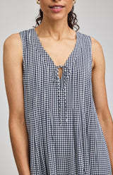 Zoey Mini Dress | Navy Gingham