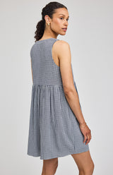 Zoey Mini Dress | Navy Gingham