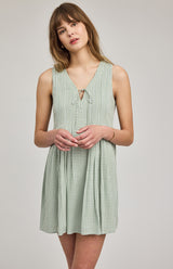 Zoey Mini Dress | Pistachio Gingham