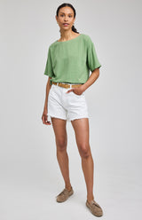 Gemini Linen Top | Jade