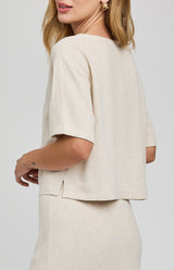 Gemini Linen Top | Linen