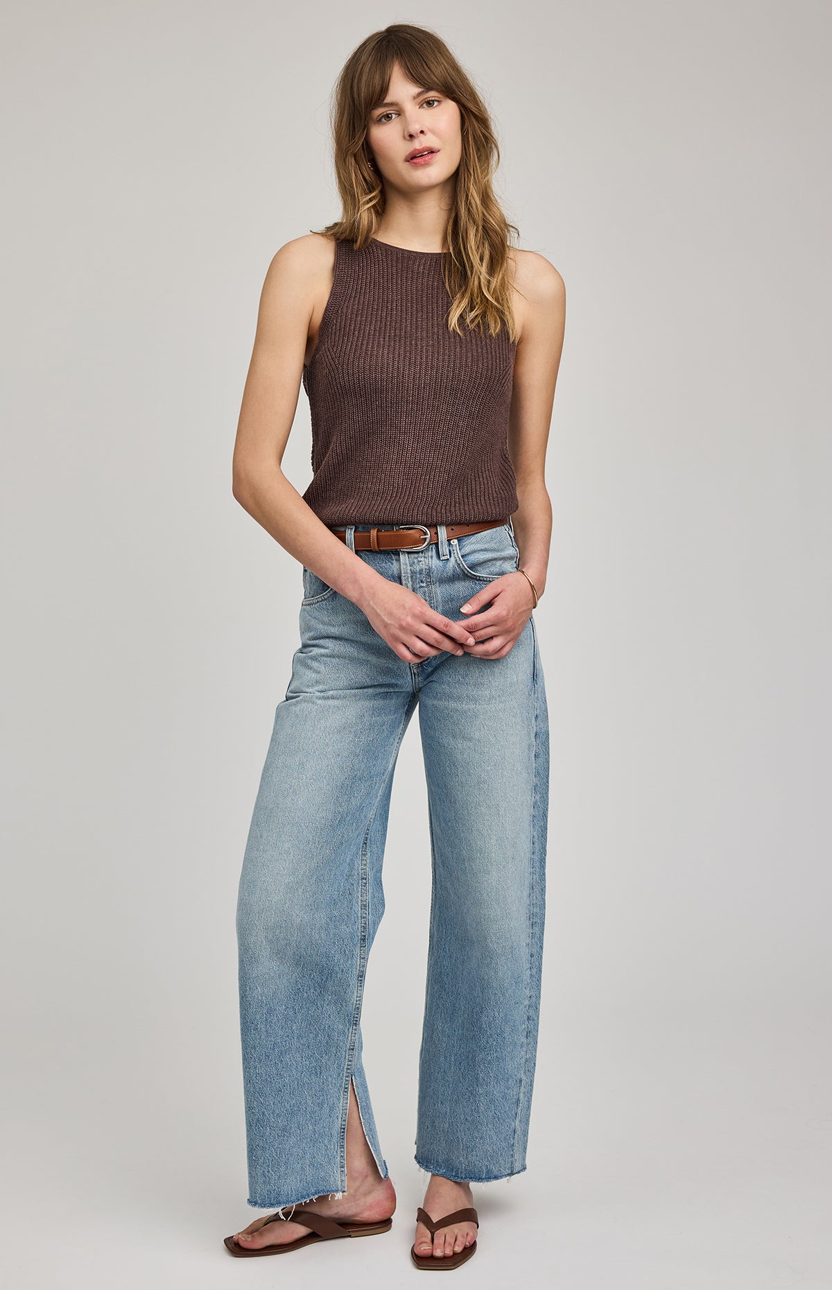 Gentle Fawn Kelsie Knit Tank | Heather Espresso – Pick-it-Fence