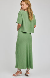 Cassia Linen Skirt | Jade