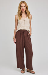 Arlo Linen Pant | Espresso
