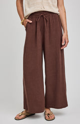 Arlo Linen Pant | Espresso