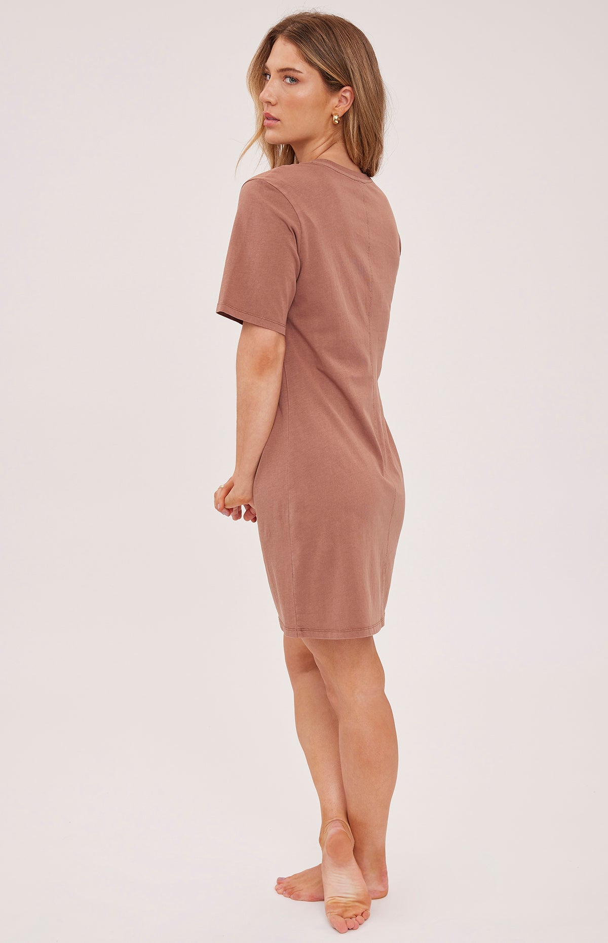 tan t shirt dress Gentle Fawn Cindy T-Shirt Dress