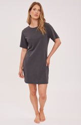Cindy T-Shirt Dress | Washed Black