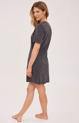 Cindy T-Shirt Dress | Washed Black
