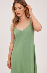 Virginia Linen Dress | Jade