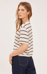 Jaxon T-Shirt | Cream Stripe