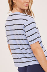 Jaxon T-Shirt | Sky Stripe
