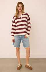 Britt Shirt | Fig Stripe