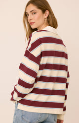 Britt Shirt | Fig Stripe