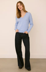 Carina Pullover | Heather Blue
