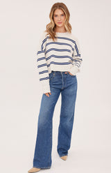 Echo Stripe Pullover | Cream