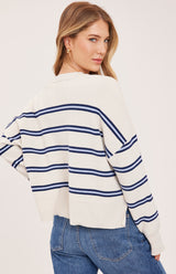 Echo Stripe Pullover | Cream