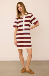 Colbie Dress | Fig Stripe