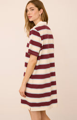 Colbie Dress | Fig Stripe
