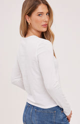 Claudia Long Sleeve Shirt | White