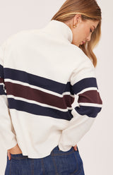 Idris Striped Sweater | Cream Stripe