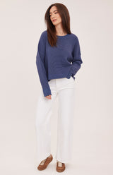 Axel Pullover Sweater | Heather Navy