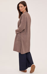Blake Cardigan | Heather Bark