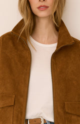 Ashton Suede Jacket | Camel