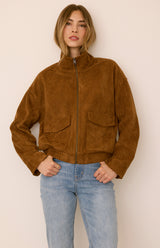 Ashton Suede Jacket | Camel