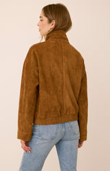 Ashton Suede Jacket | Camel