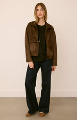 Ashton Suede Jacket | Coffee