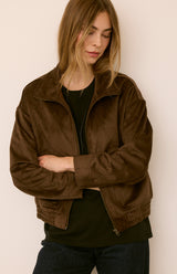 Ashton Suede Jacket | Coffee