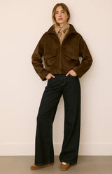 Ashton Suede Jacket | Coffee