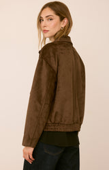 Ashton Suede Jacket | Coffee