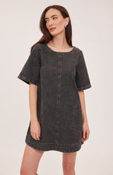 Penelope Dress | Black Wash