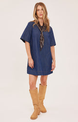 Penelope Dress | Dark Wash