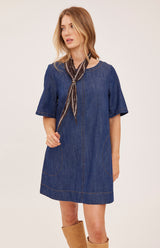 Penelope Dress | Dark Wash