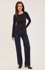 Reese Long Sleeve Shirt | Black