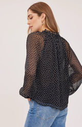Annie Blouse | Black Print